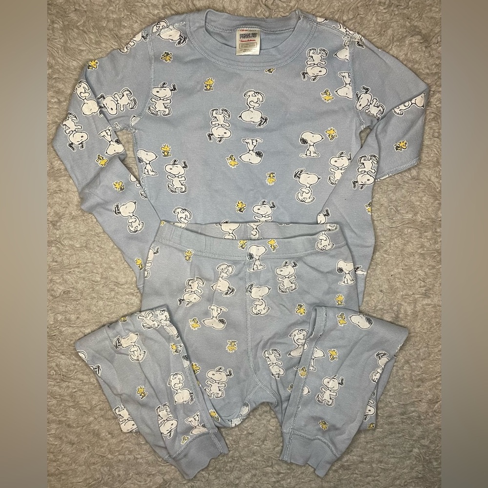 Kids Blue Snoopy Pajamas